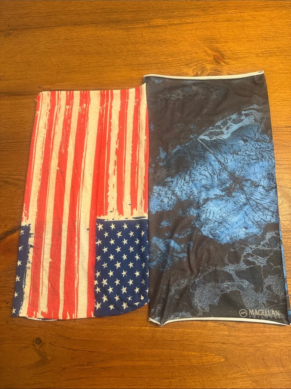 Magellan Outdoors Blue and Black Marble Neck Gaiter